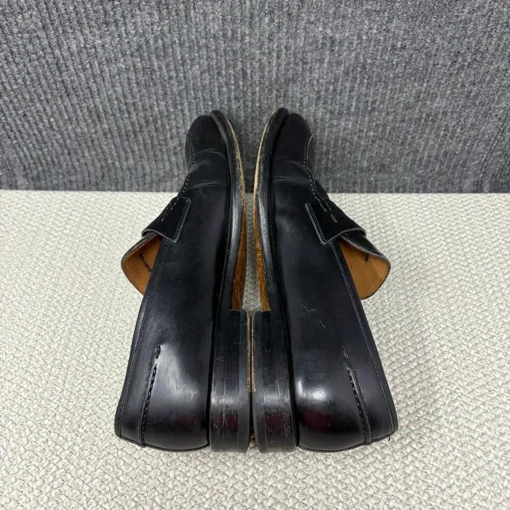 Magnanni Magico Penny Loafers Black Leather Dress Shoes Oxfords Mens 8.5 14239